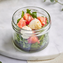 Мини-моцарелла с томатами и рукколой (50 г)