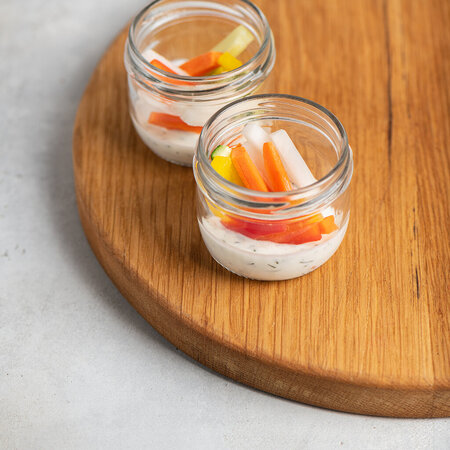 Sabzavotli P’elmonte yogurt sousi bilan 