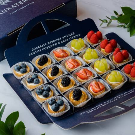 PartyBox мини-тарталетки с сезонными ягодами 560г